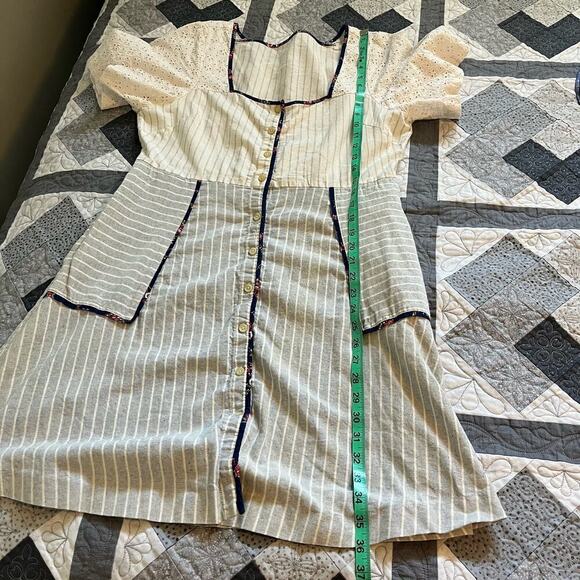 Madewell x The New Denim Project® Patchwork Square-Neck Dress medium - Picture 11 of 12